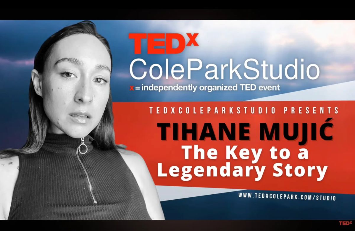 TIHANE giving her TEDx talk